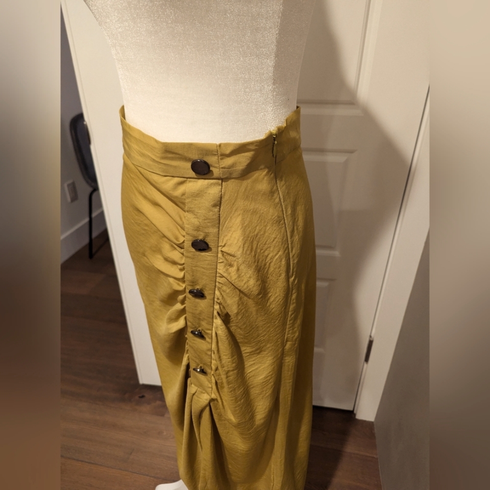 Asos assymetrical silky midi skirt